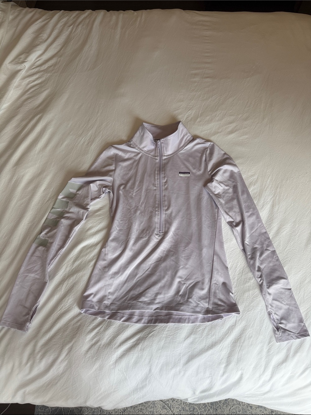Light Lavender Quarter-Zip Performance Top